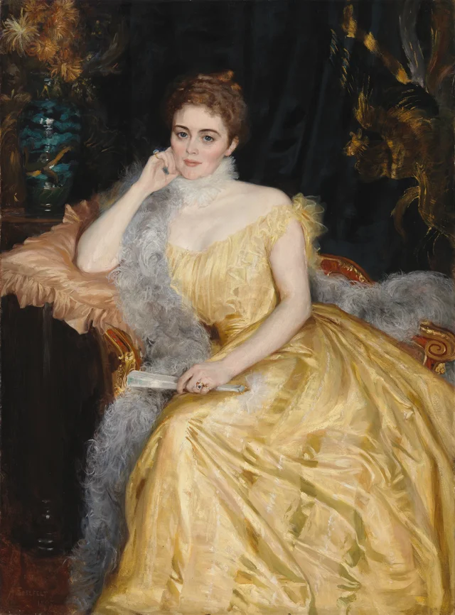 Retrato de Alice von Haartman, esposa de consejero de Estado, Albert Edelfelt