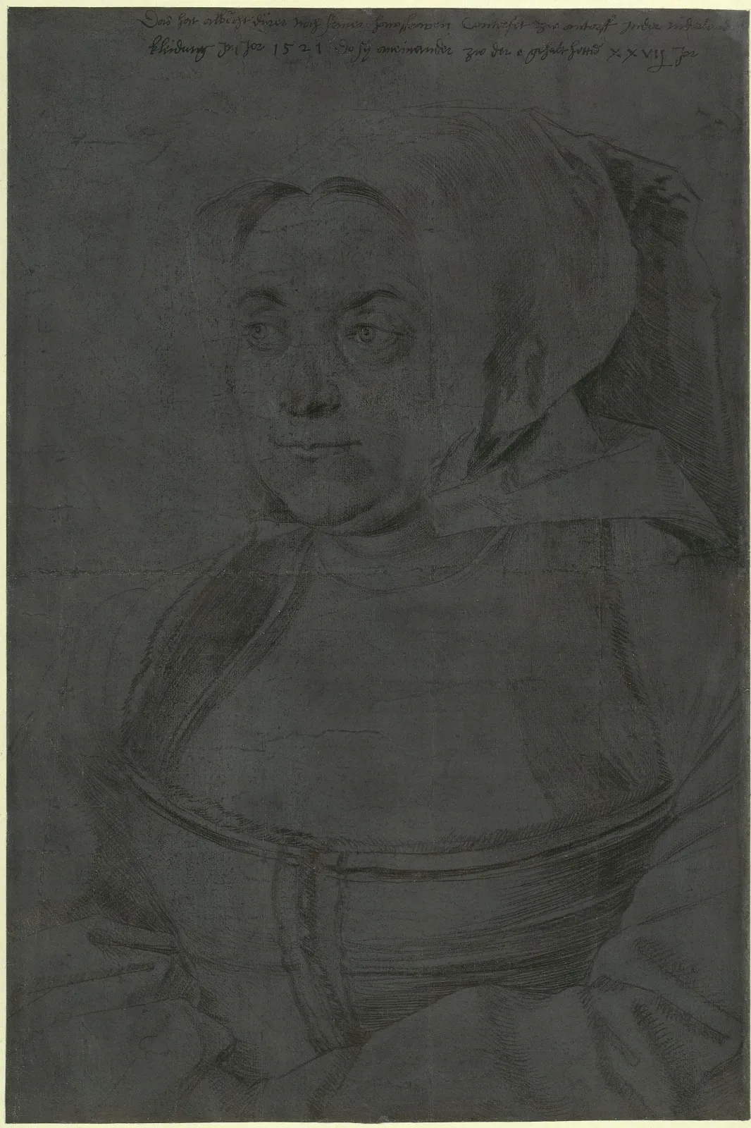 Agnes Dürer in traditional Dutch costume, Albrecht Dürer