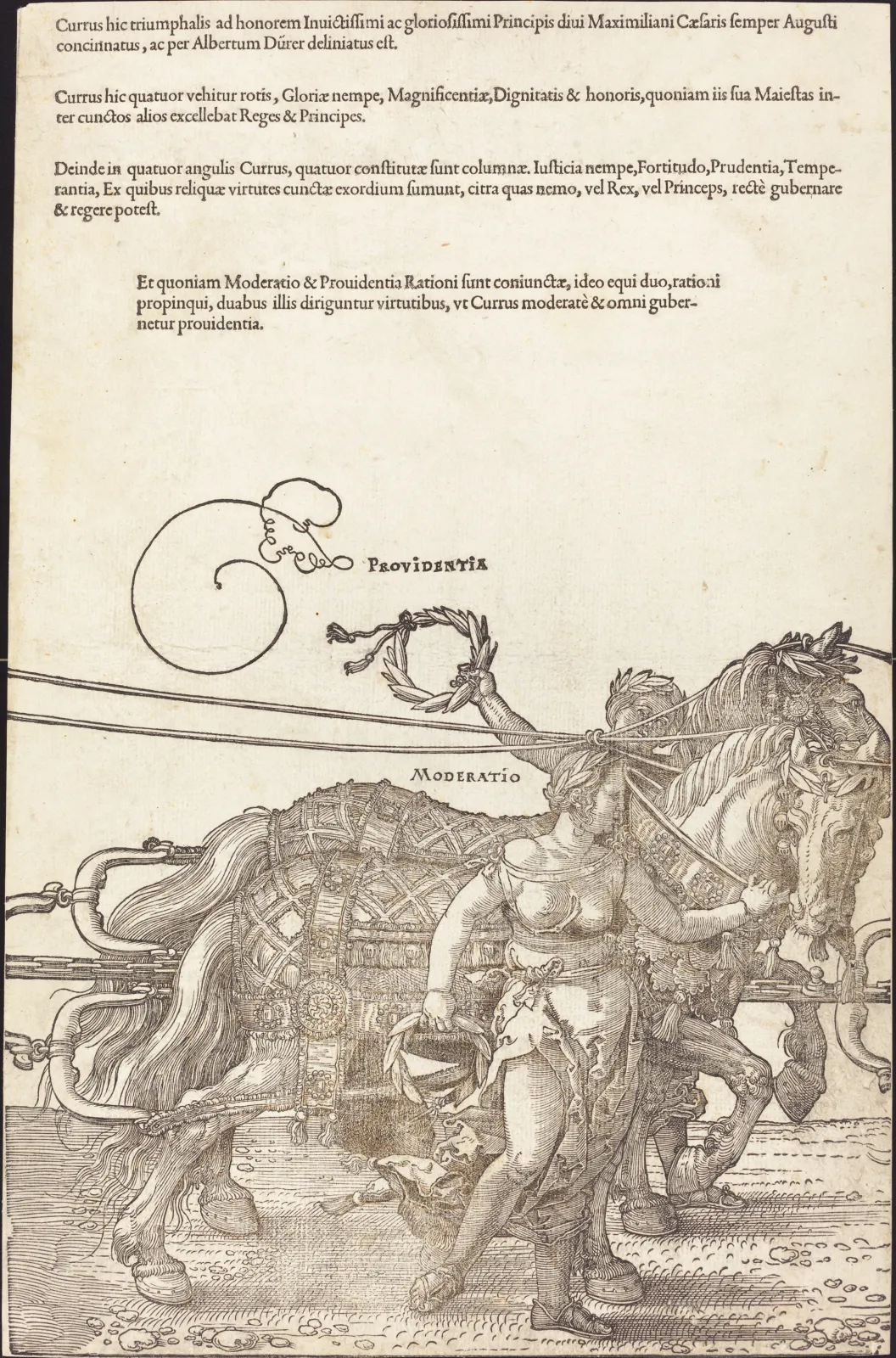 Le Grand Char triomphal de l'empereur Maximilien Ier (planche 3 sur 8), Albrecht Dürer