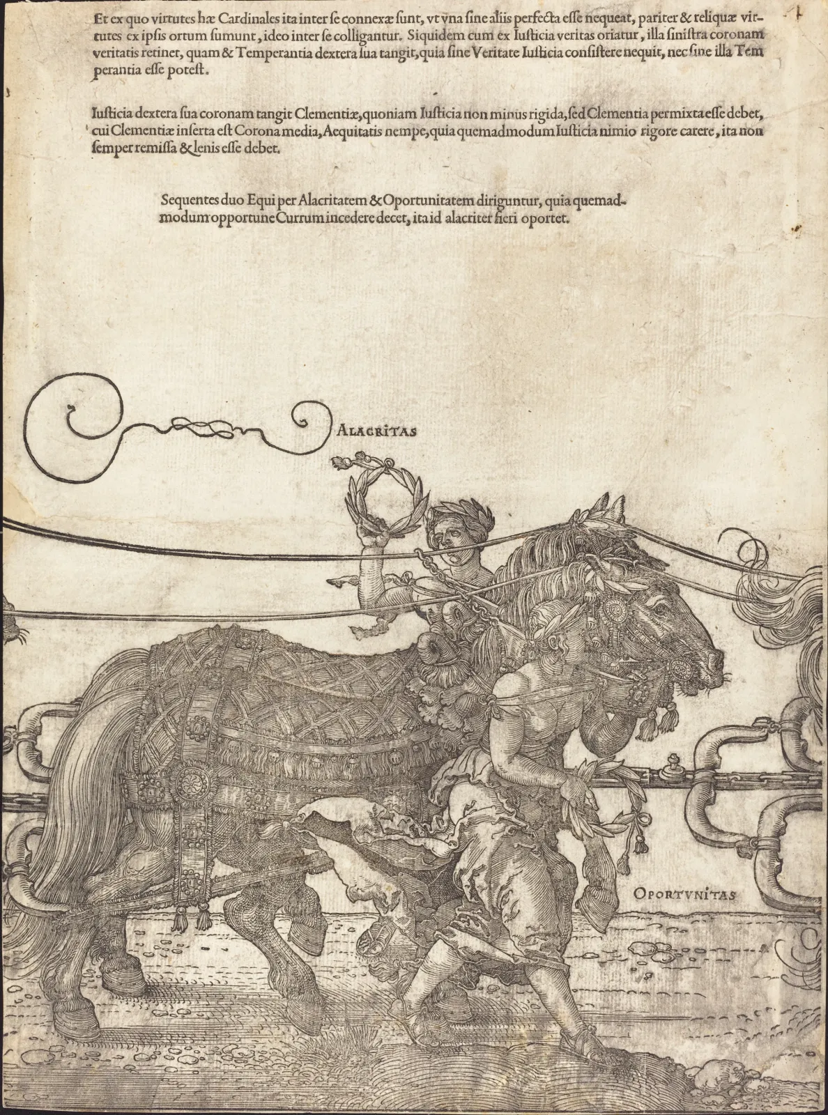 Le Grand Char triomphal de l'empereur Maximilien Ier (planche 4 sur 8), Albrecht Dürer