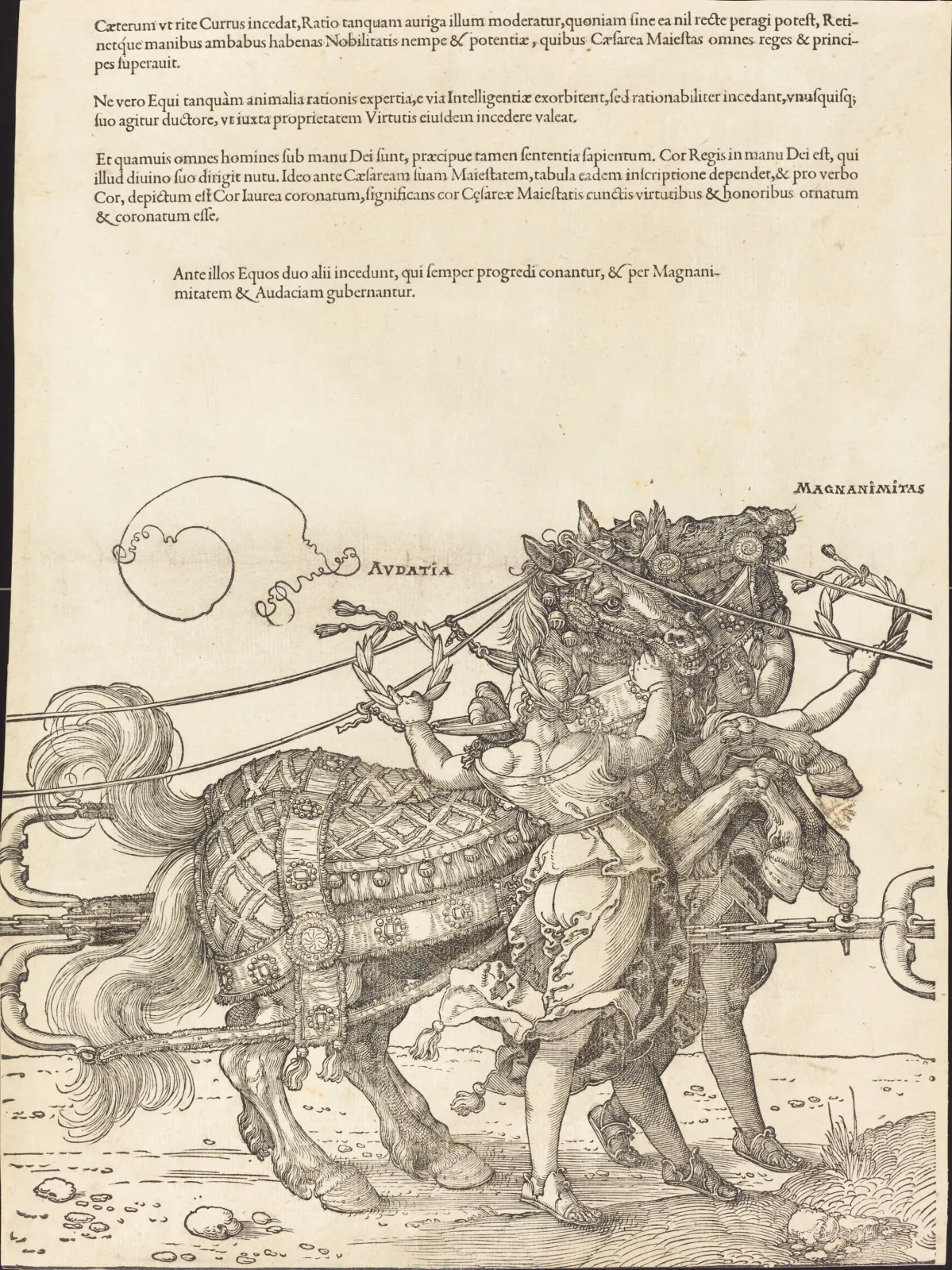 Le Grand Char triomphal de l'empereur Maximilien Ier (planche 7 sur 8), Albrecht Dürer