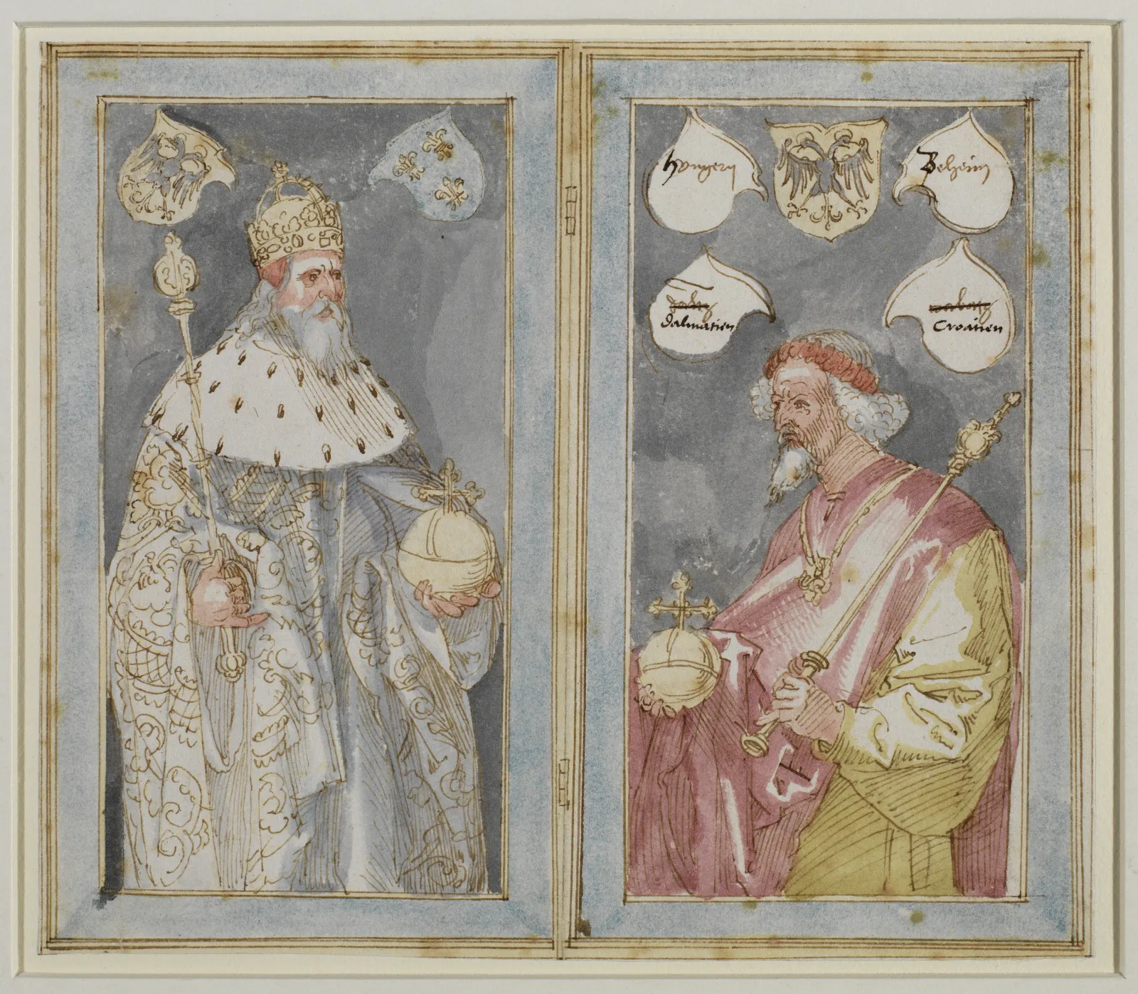 Les Empereurs Charlemagne et Sigismond, Albrecht Dürer