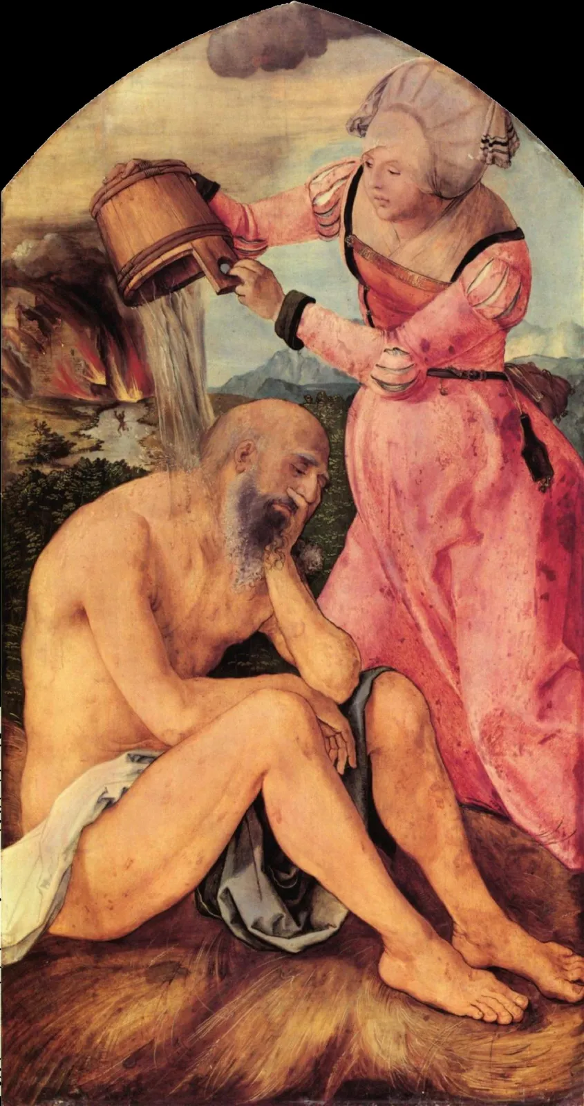 Retable Jabach : Job sur le fumier, Albrecht Dürer