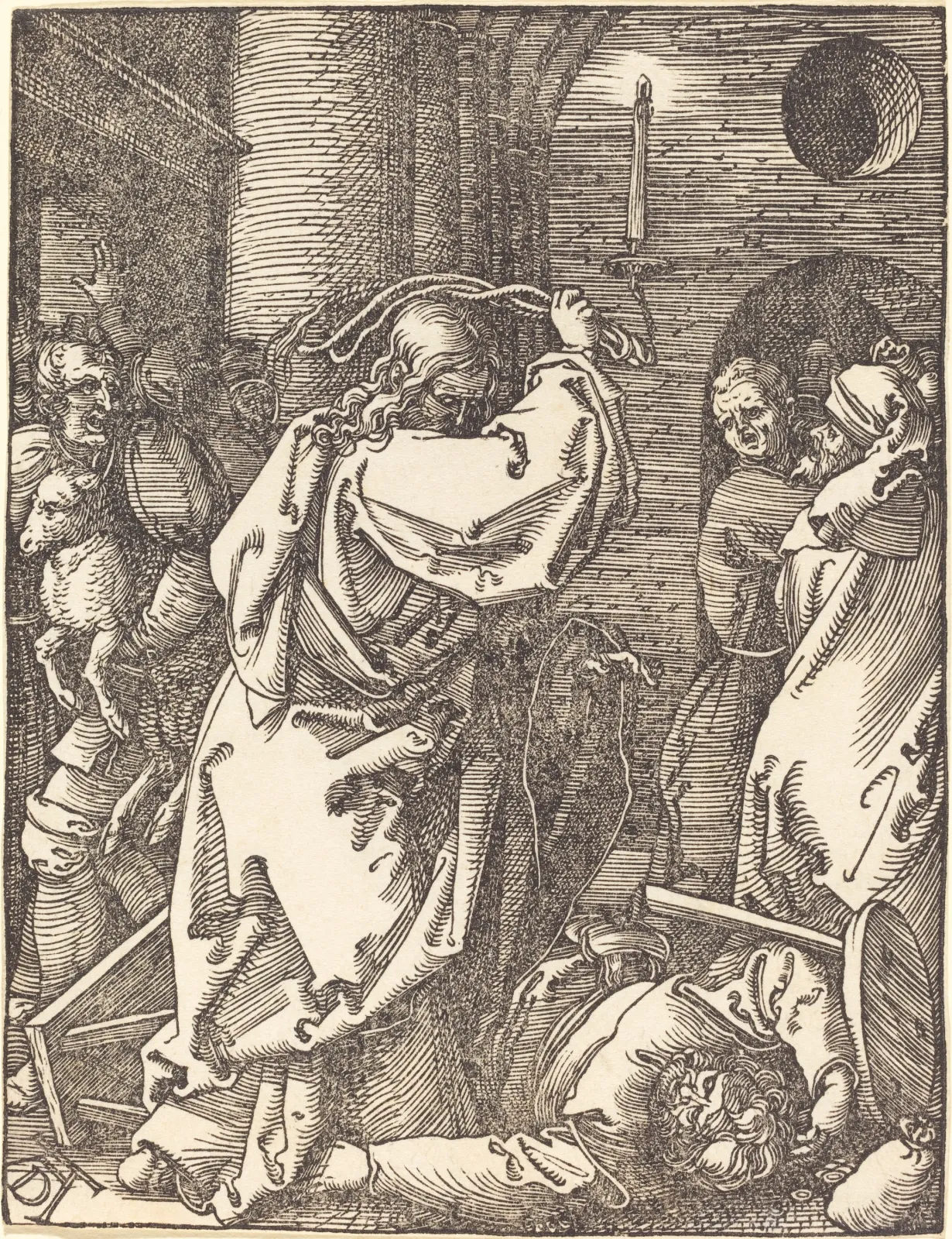 Jésus chassant les marchands du temple, Albrecht Dürer