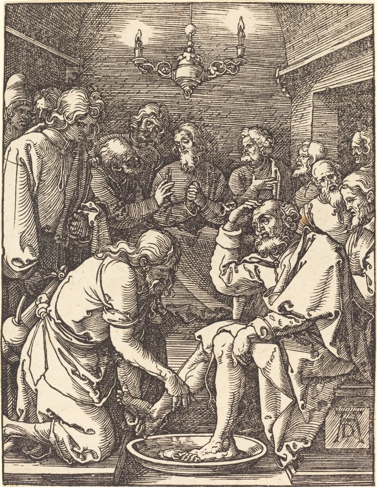Jésus lavant les pieds de Pierre, Albrecht Dürer