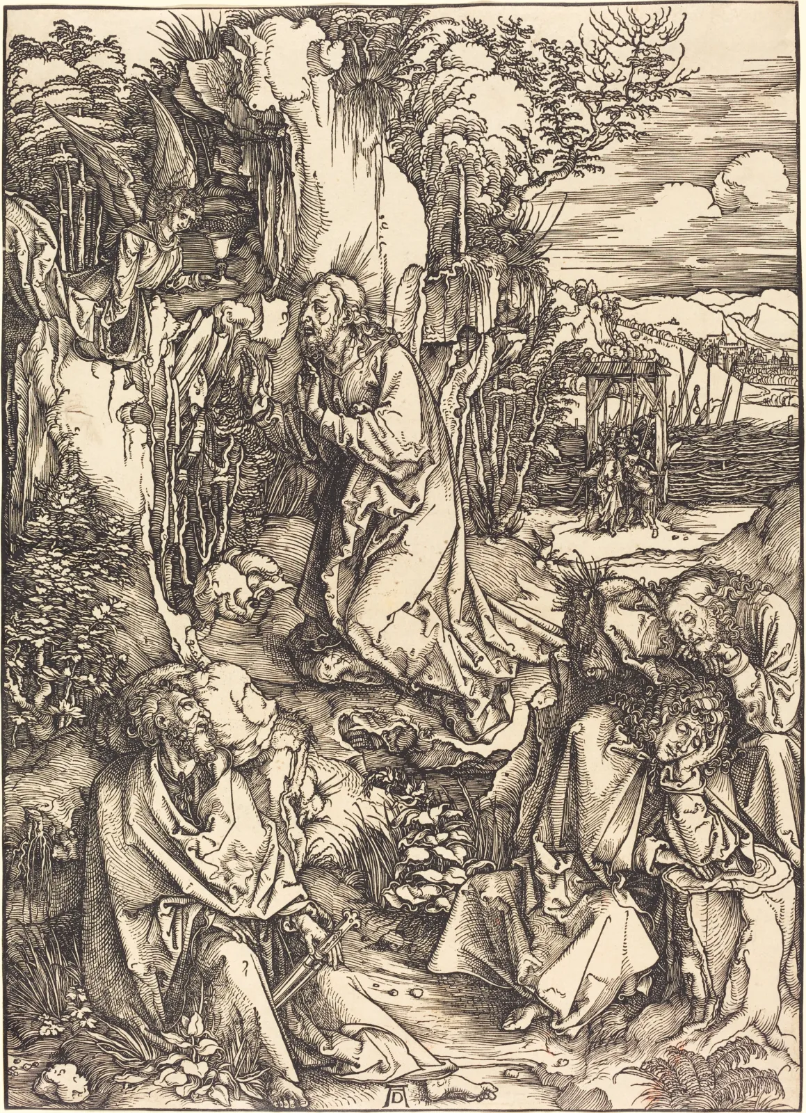 Jésus sur le mont des oliviers, Albrecht Dürer