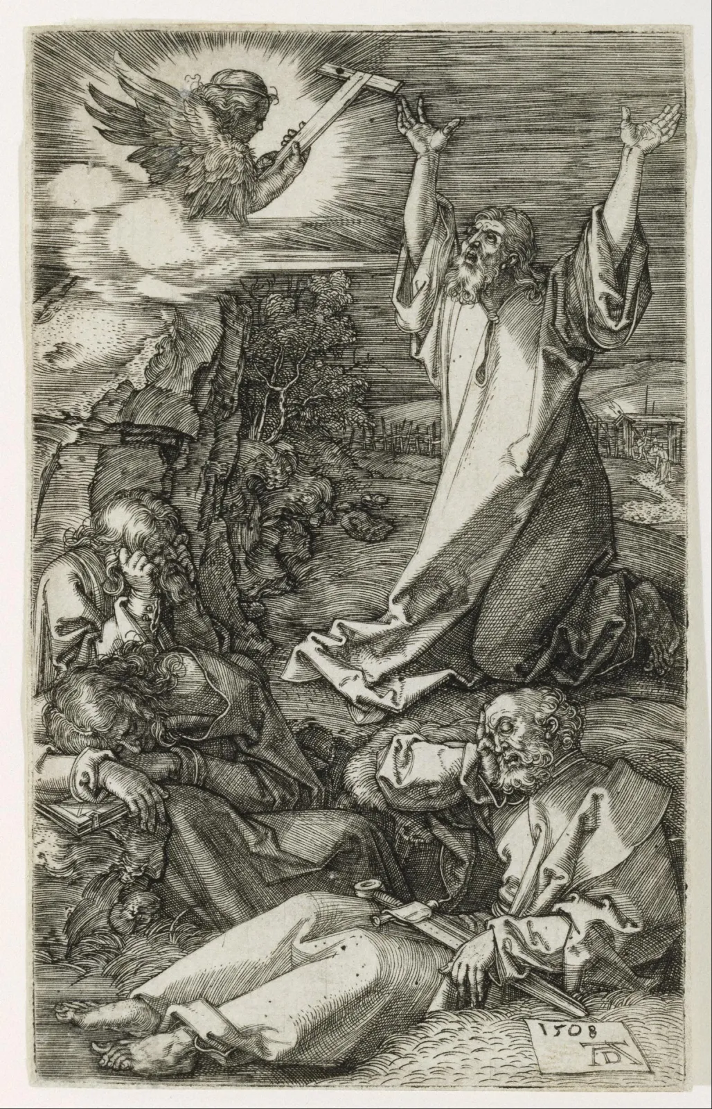 Jésus sur le mont des oliviers, Albrecht Dürer