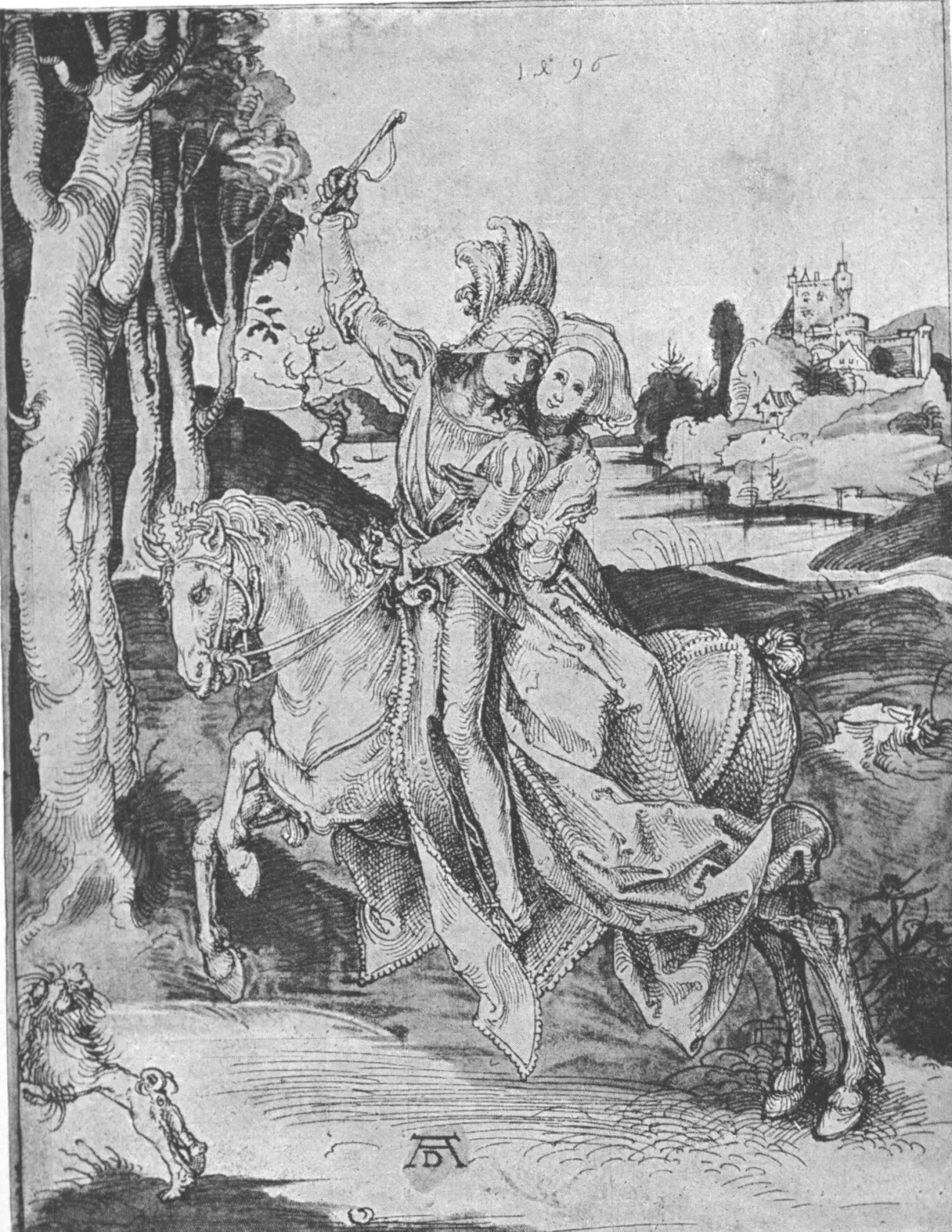 Jeune couple à cheval, Albrecht Dürer