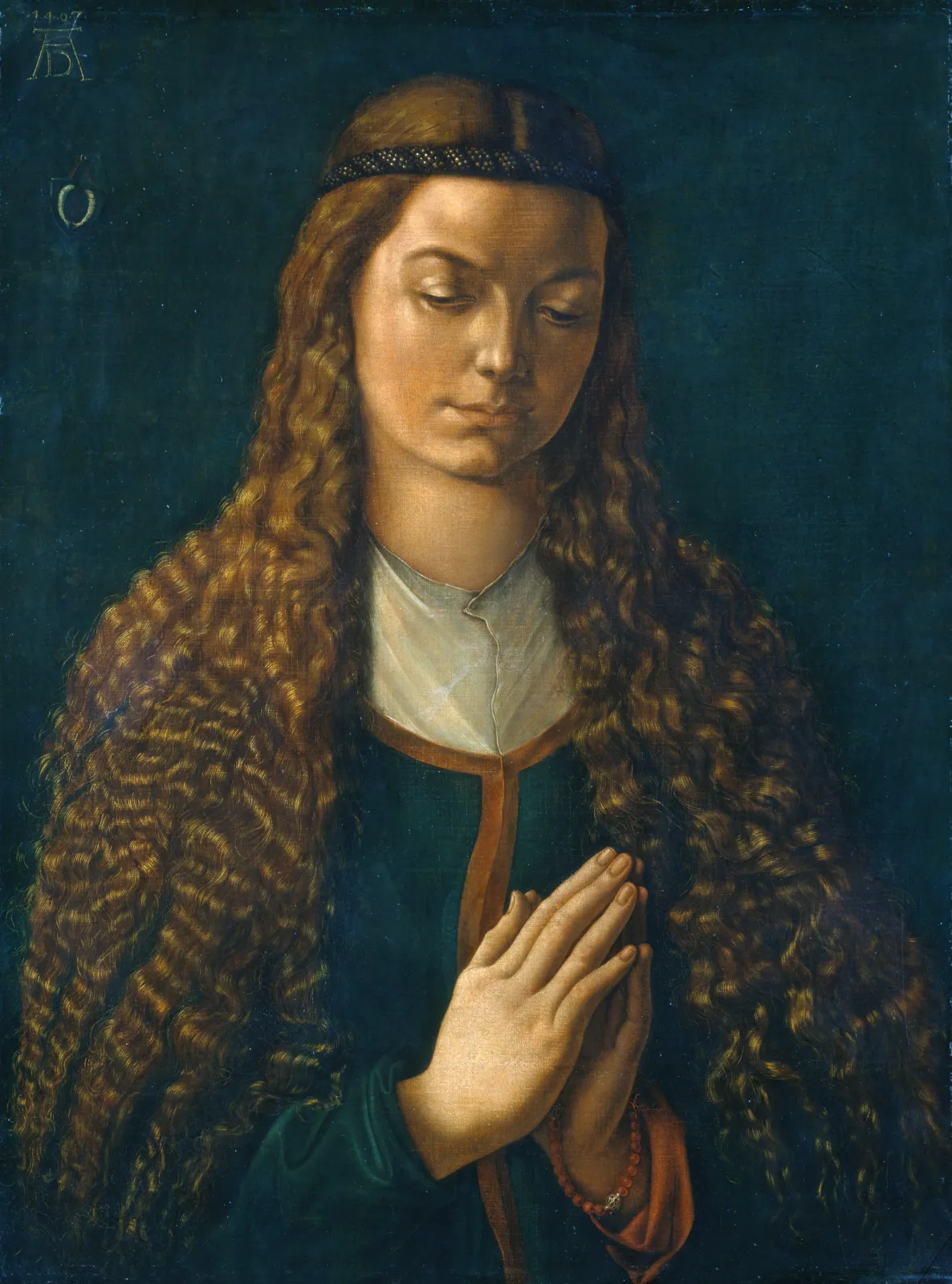 Jeune femme, les cheveux flottants, Albrecht Dürer