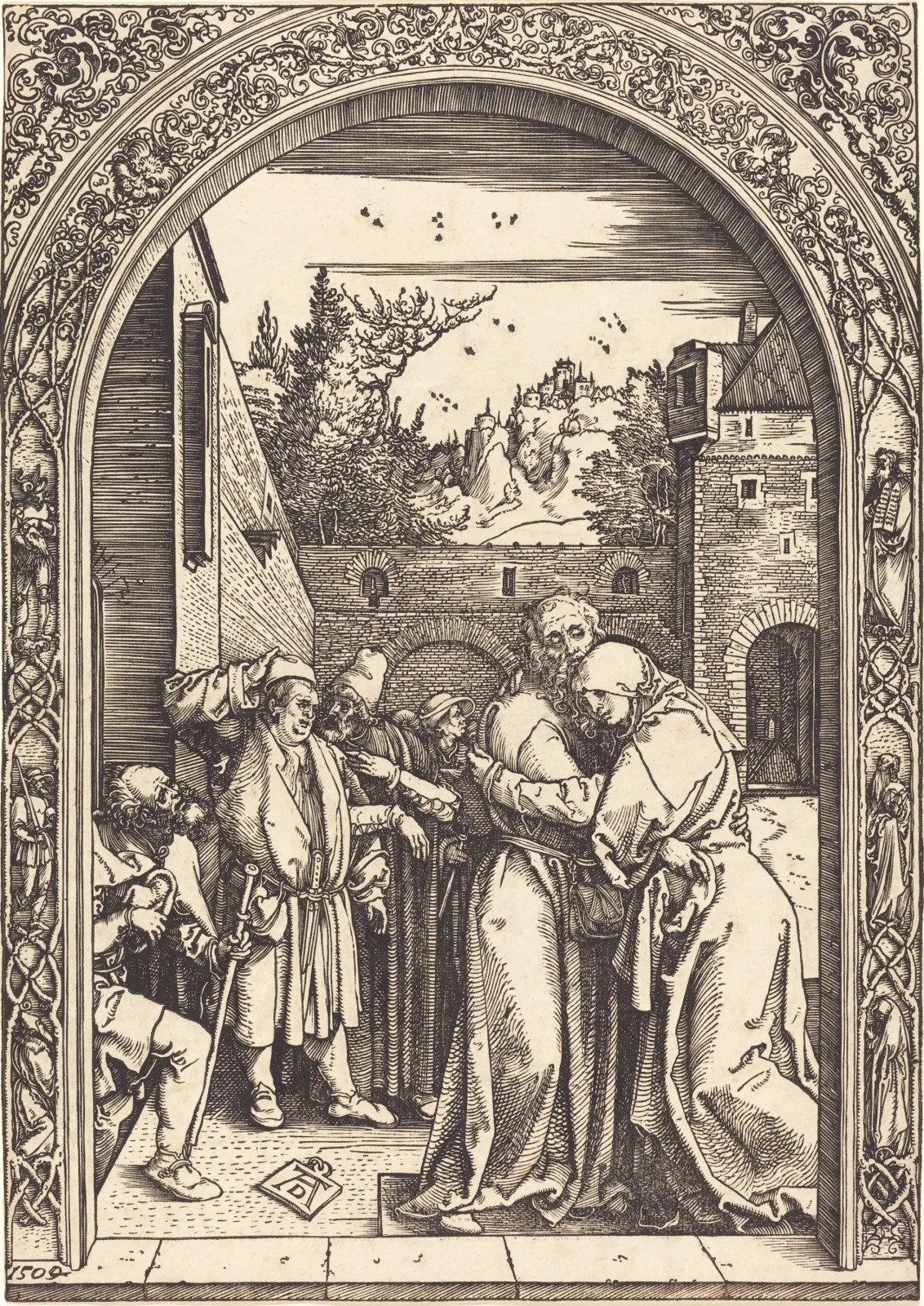 Joachim rencontre Anne à la Porte dorée, Albrecht Dürer