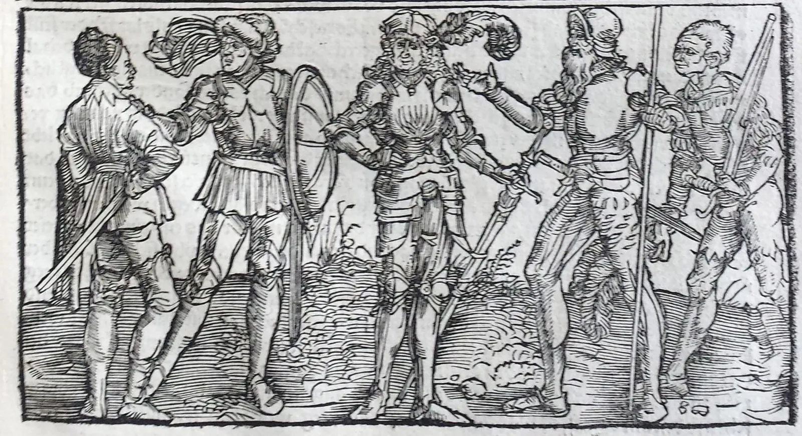 Knights and Soldiers (from leaf 8), Albrecht Dürer