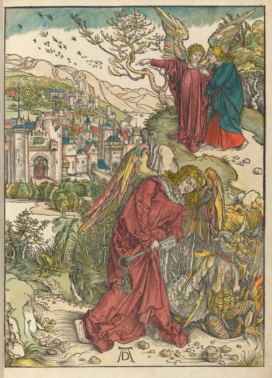 L'Ange à la clef de l'Abîme, Albrecht Dürer