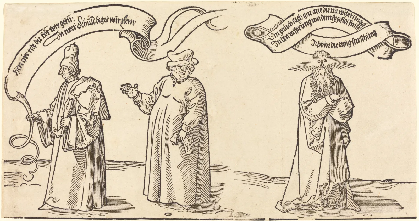 L'Enseignant, le Pasteur et la Providence, Albrecht Dürer