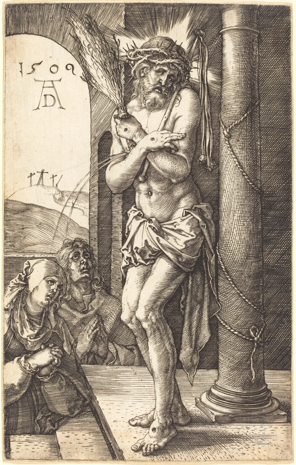 L'Homme de douleur à la colonne, Albrecht Dürer