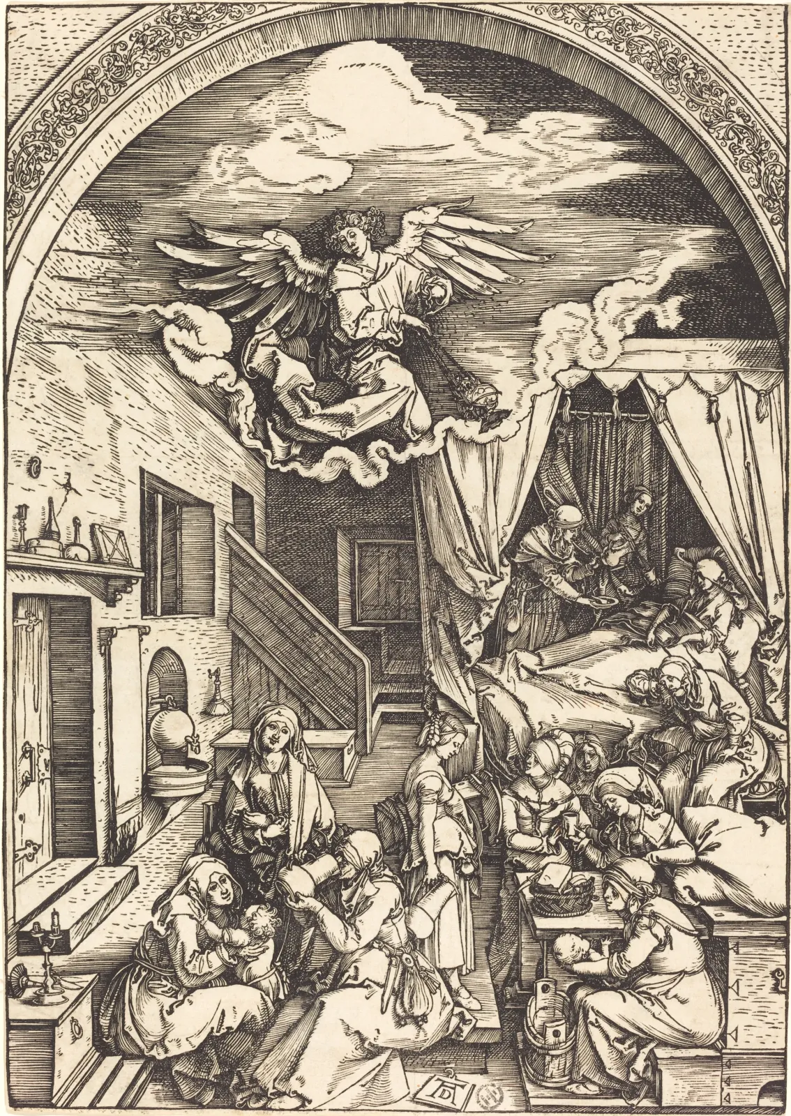 La Naissance de la Vierge, Albrecht Dürer