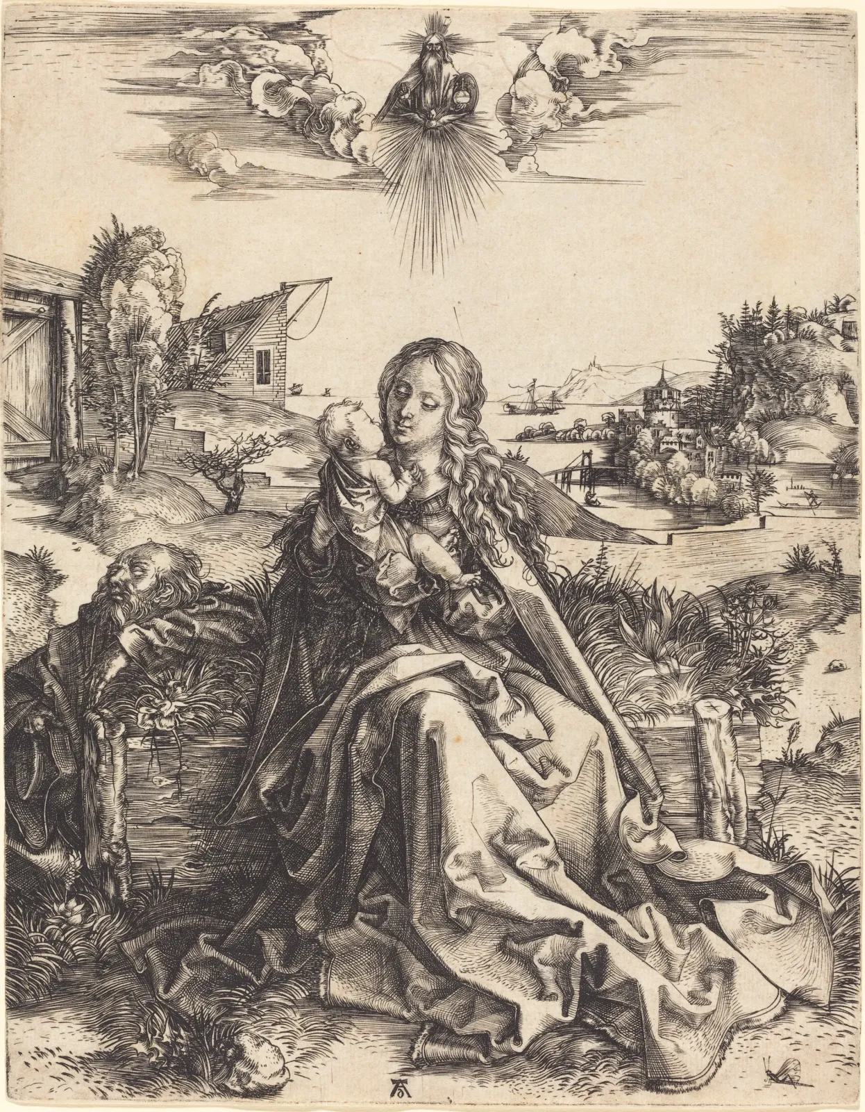 La Sainte Famille au papillon, Albrecht Dürer