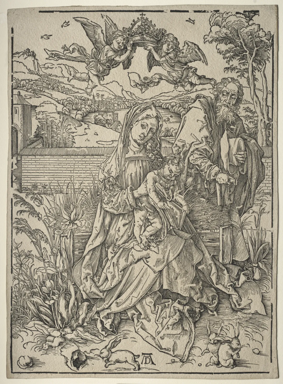 La Sainte Famille aux trois lièvres, Albrecht Dürer