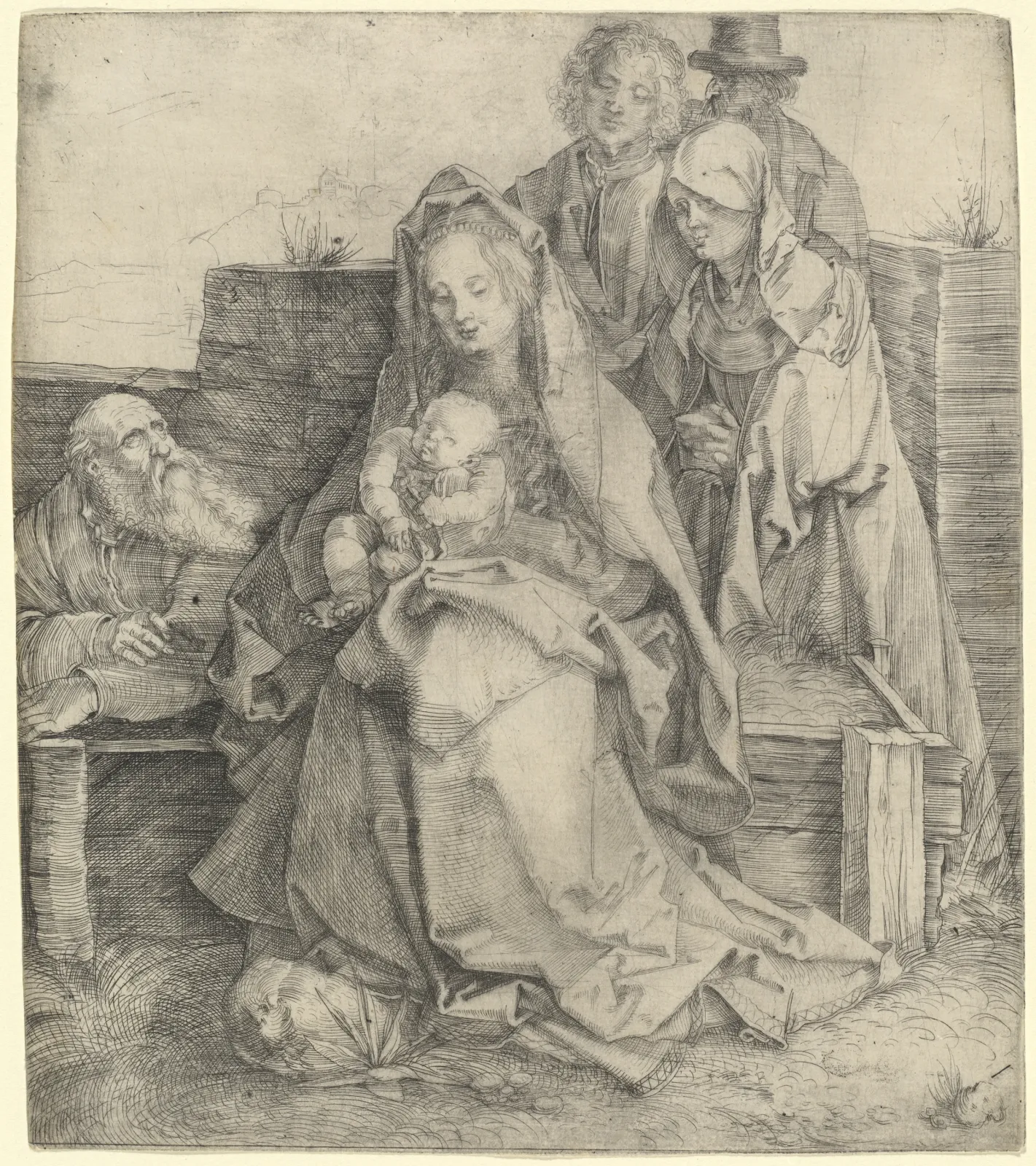 La Sainte Famille avec Jean, Marie Madeleine et Nicomède, Albrecht Dürer