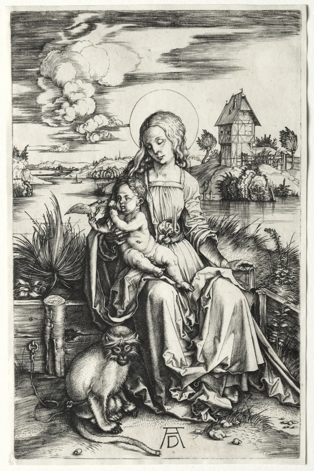 La Vierge à l'Enfant avec un singe, Albrecht Dürer