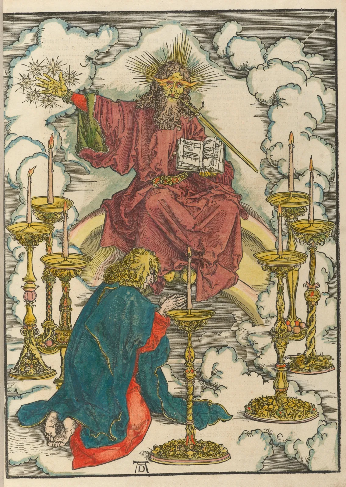 La vision des sept chandeliers, Albrecht Dürer