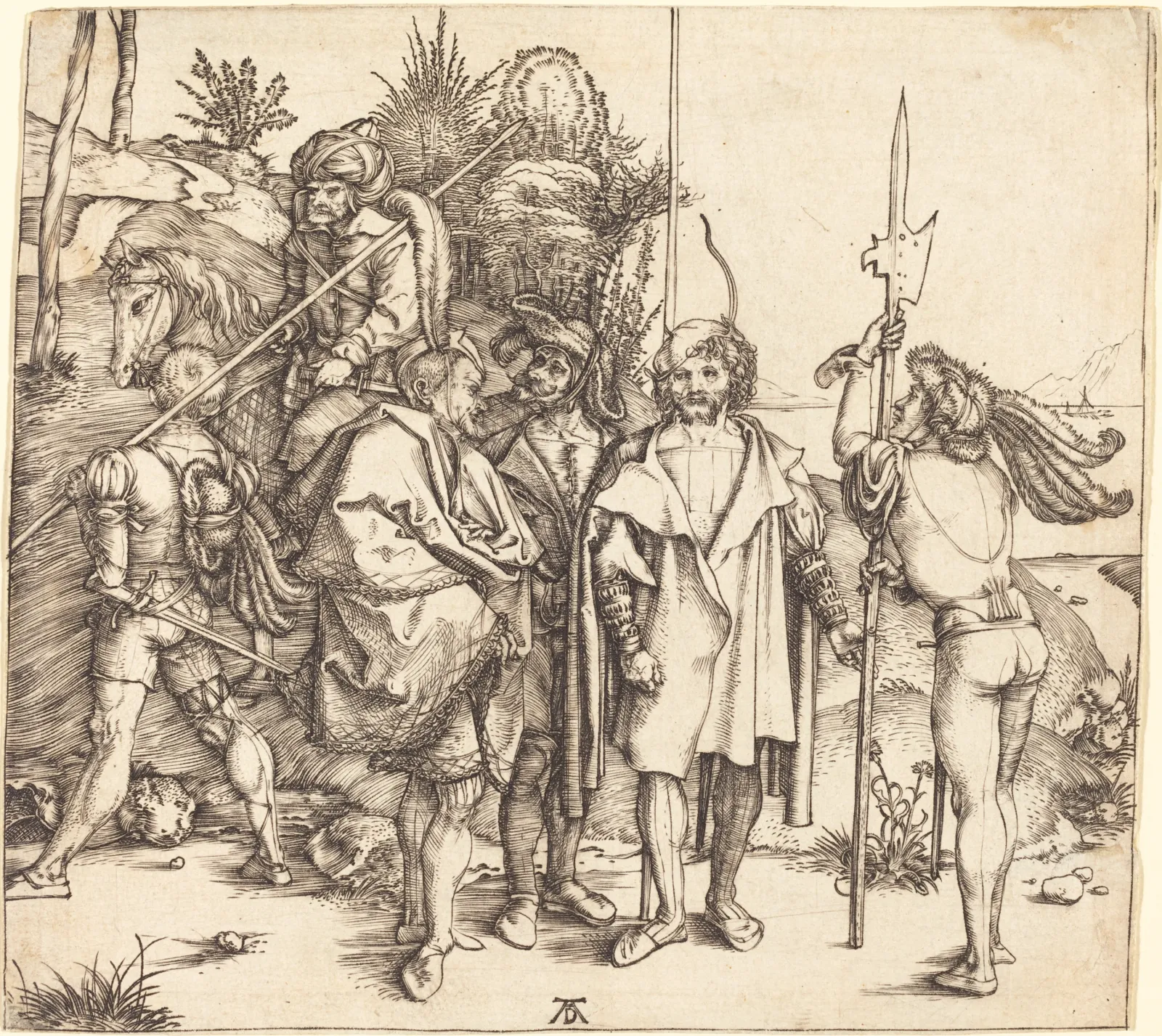 Le chevalier turc et les lansquenets, Albrecht Dürer