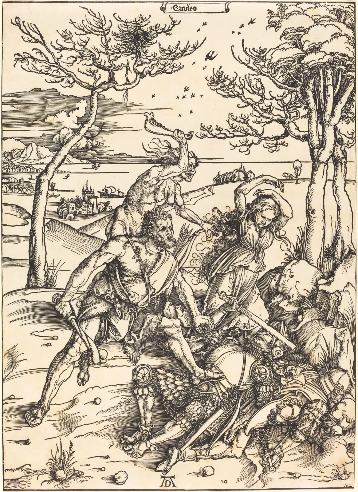 Le Combat d'Hercule et de Cacus, Albrecht Dürer