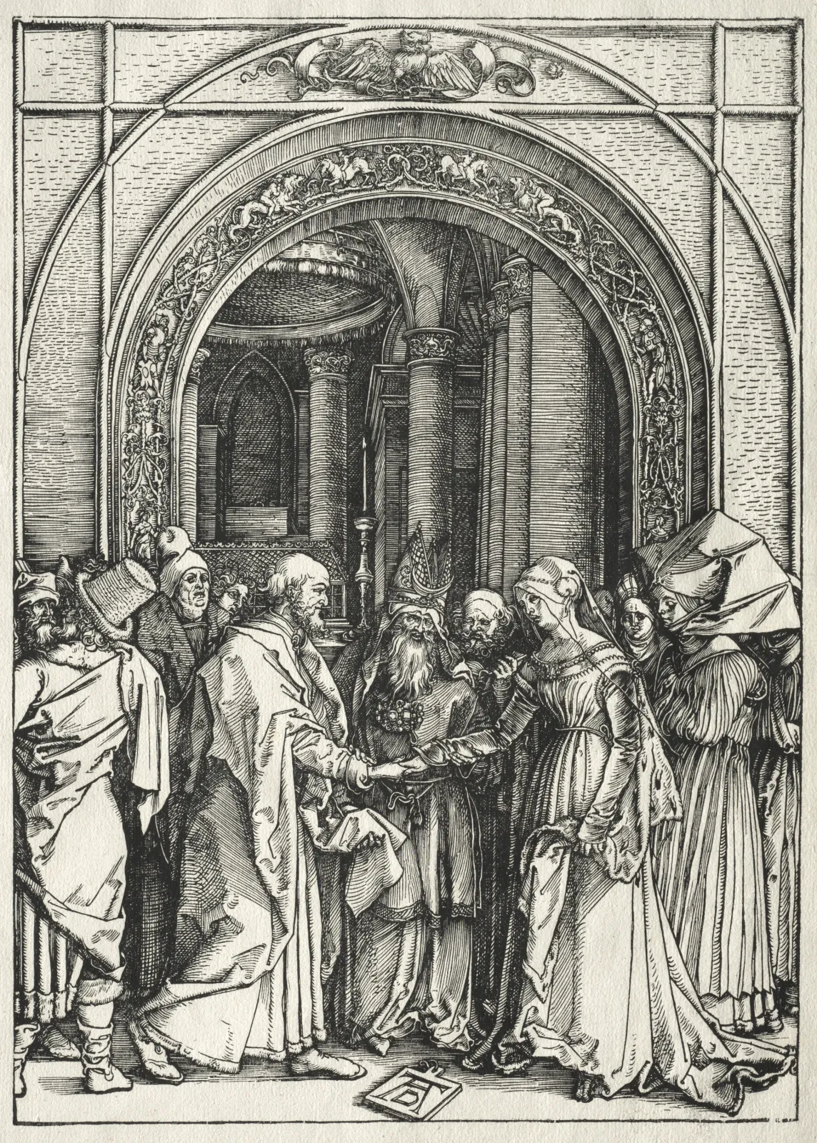 Le Mariage de la Vierge, Albrecht Dürer