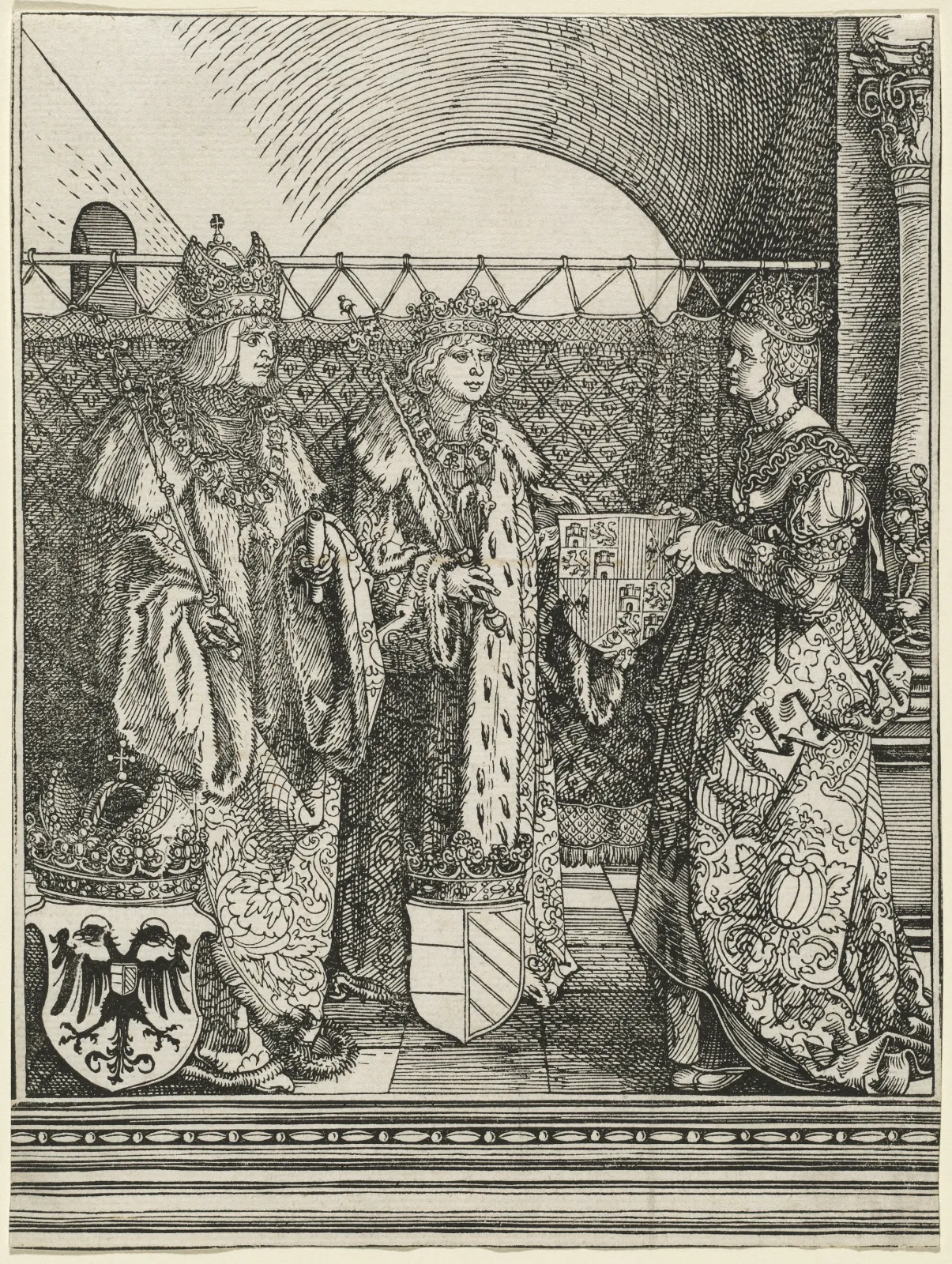 Les Fiançailles de Philippe le Beau avec Jeanne de Castille, Albrecht Dürer