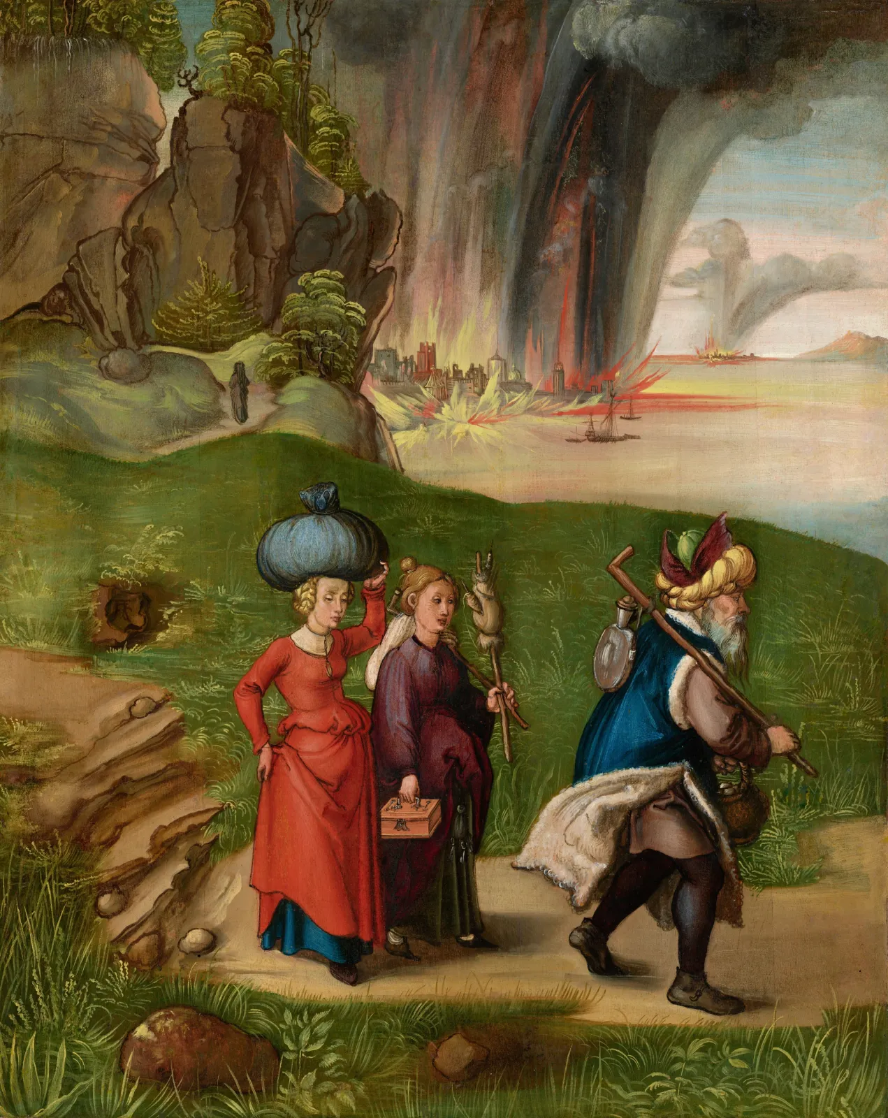 Lot und seine Töchter, Albrecht Dürer