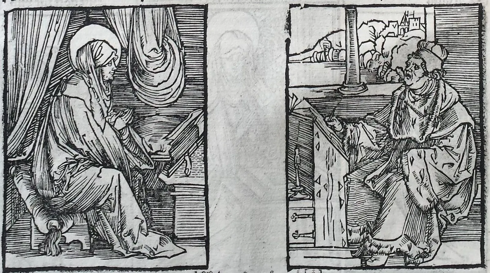 Magister Matias of Lincopenus and St Bridget (from leaf 6), Albrecht Dürer