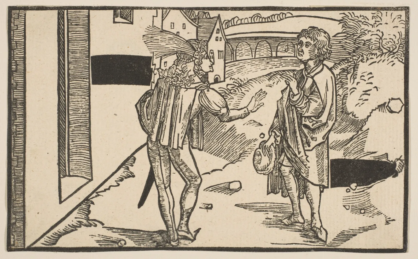 Phaedria und Parmeno (Eunuchus I,6), Albrecht Dürer