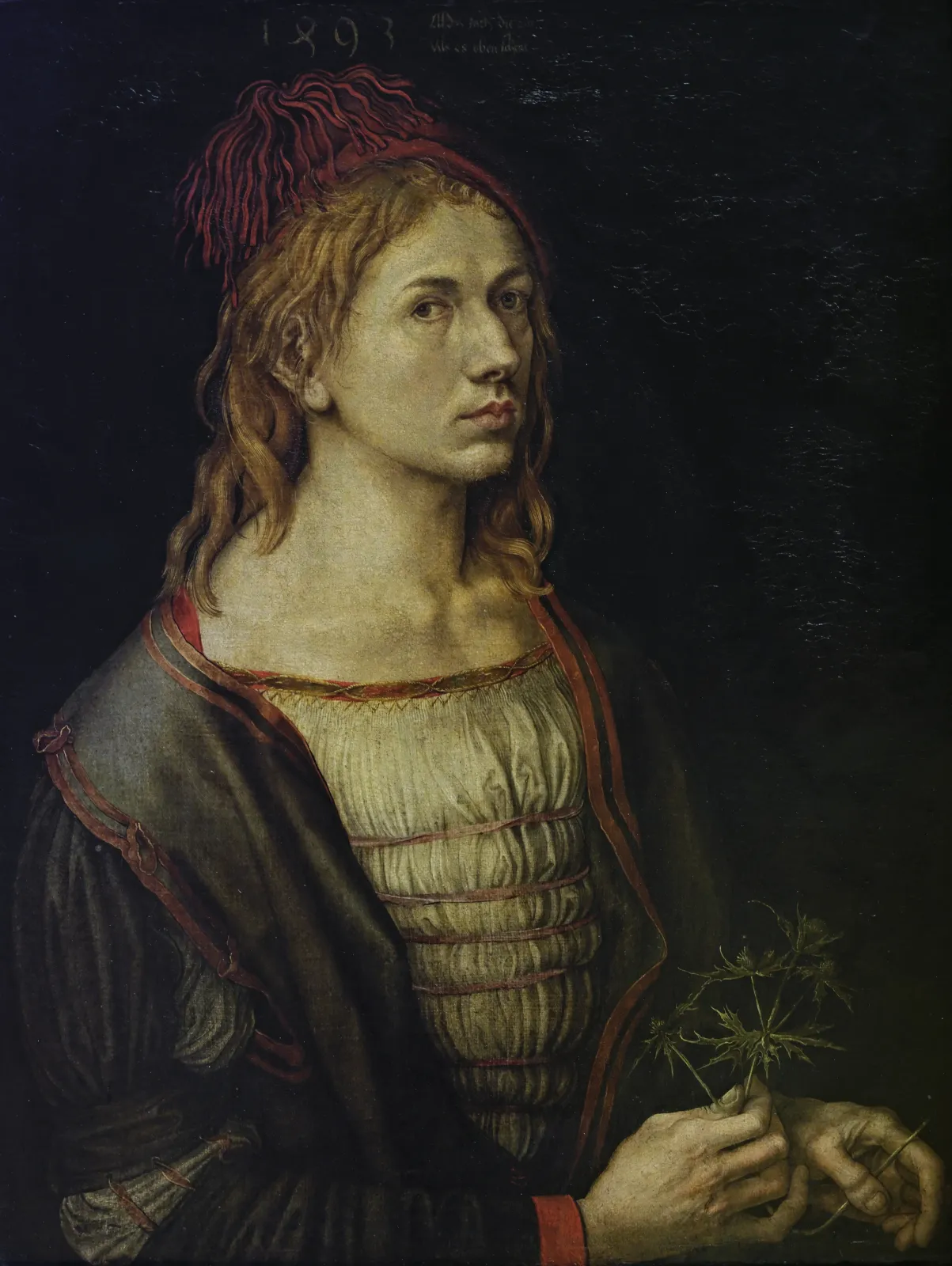 Portrait de l'artiste tenant un chardon, Albrecht Dürer