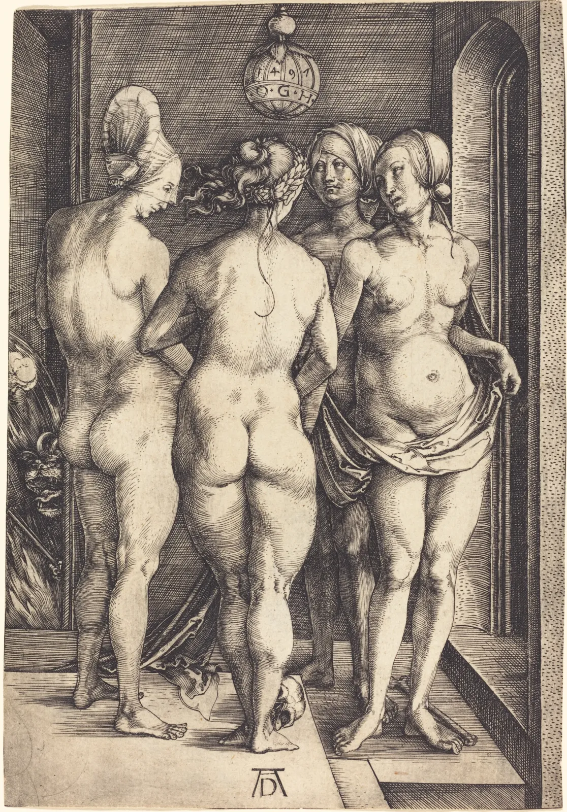 Quatre femmes nues, Albrecht Dürer