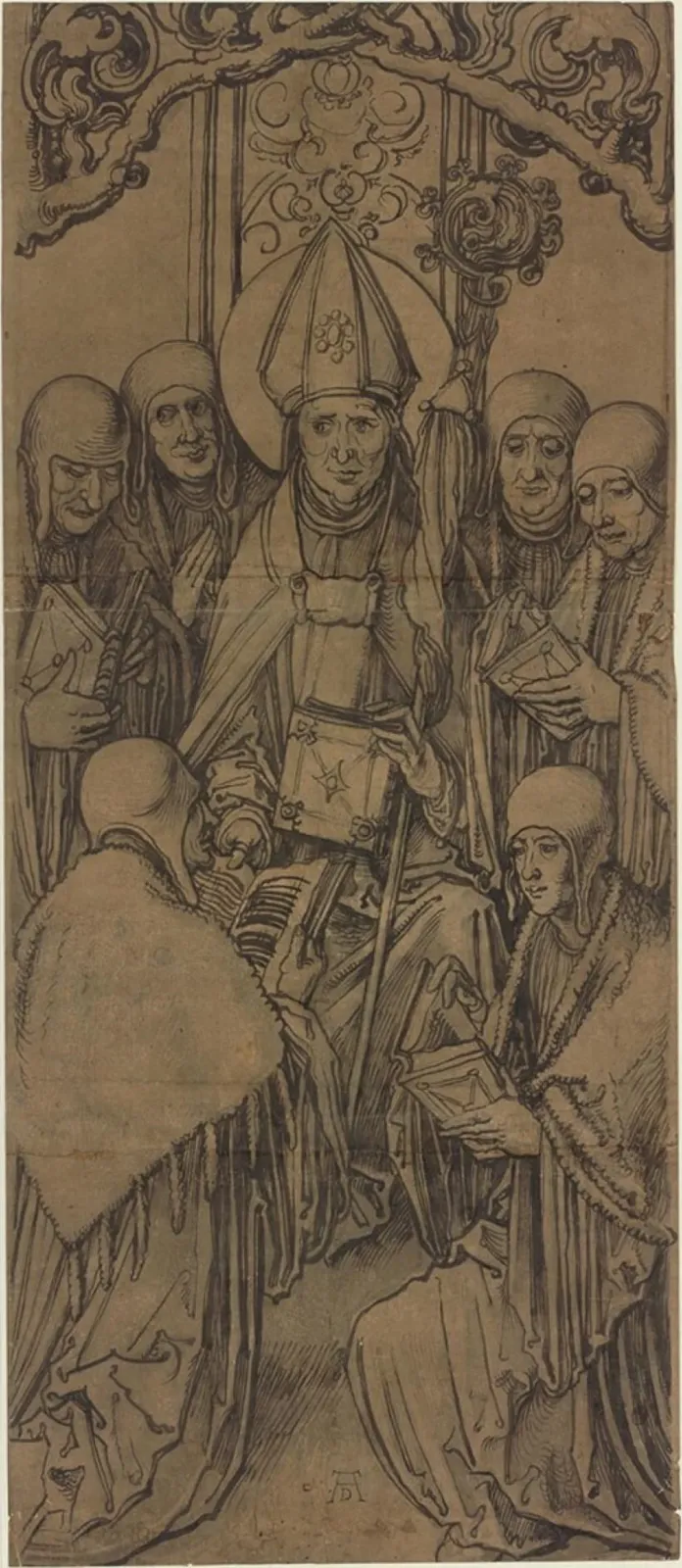 Saint Augustine with Six Canons, Albrecht Dürer