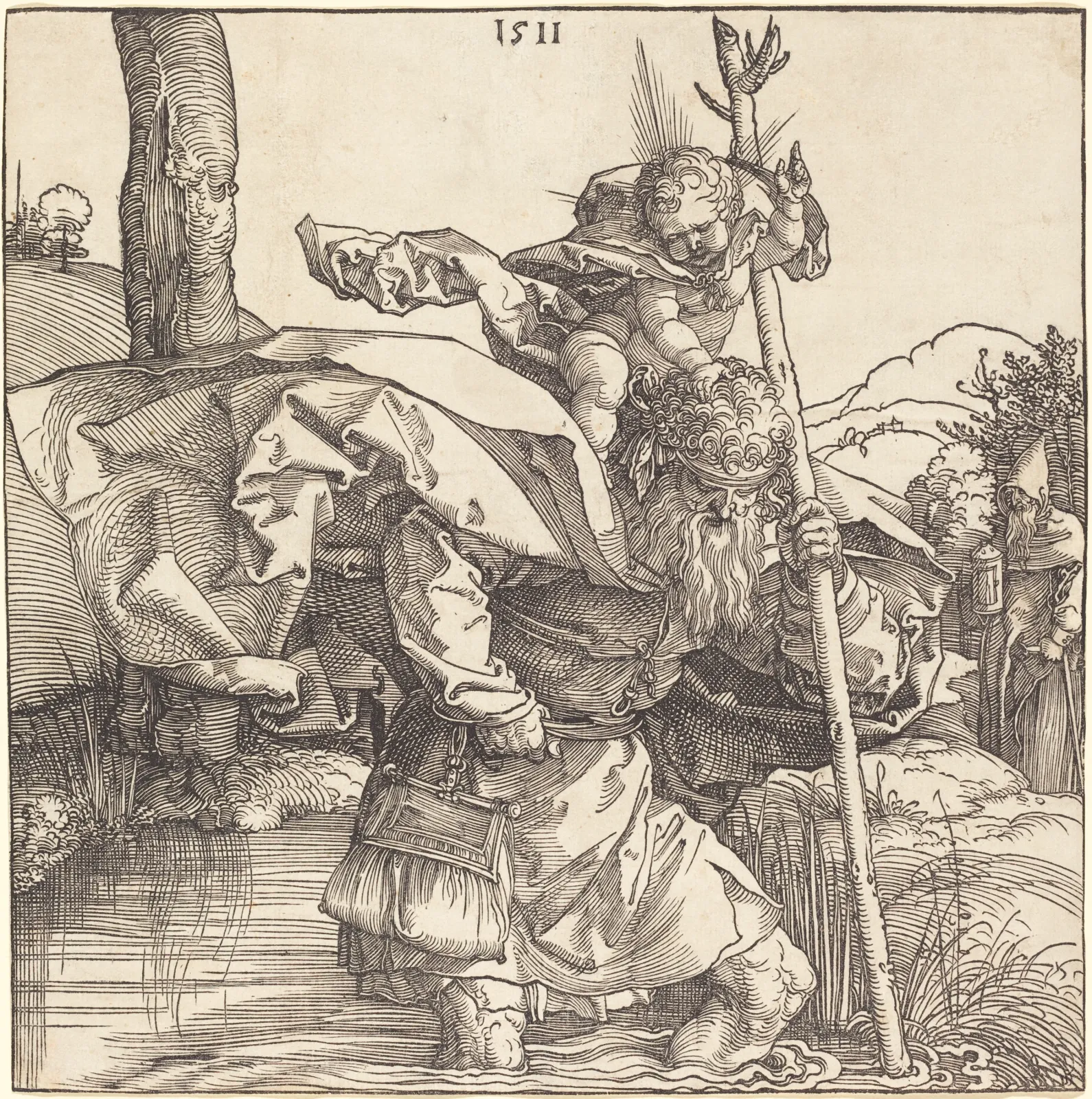 Saint Christophe, Albrecht Dürer