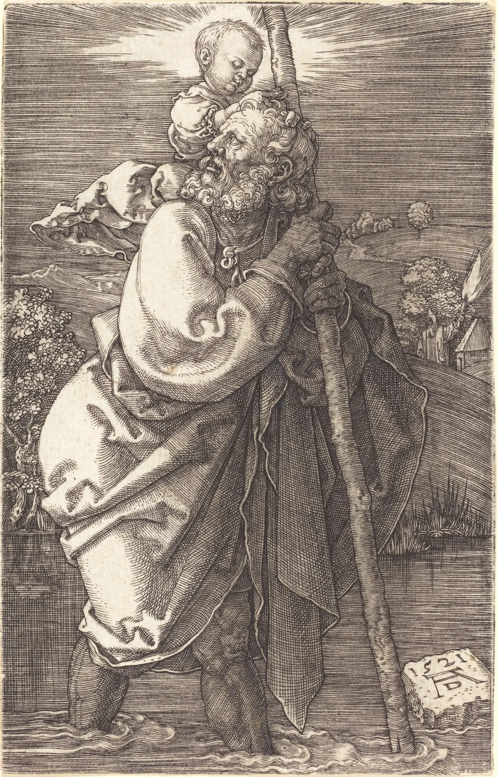 Saint Christophe à la tête tournée vers la gauche, Albrecht Dürer