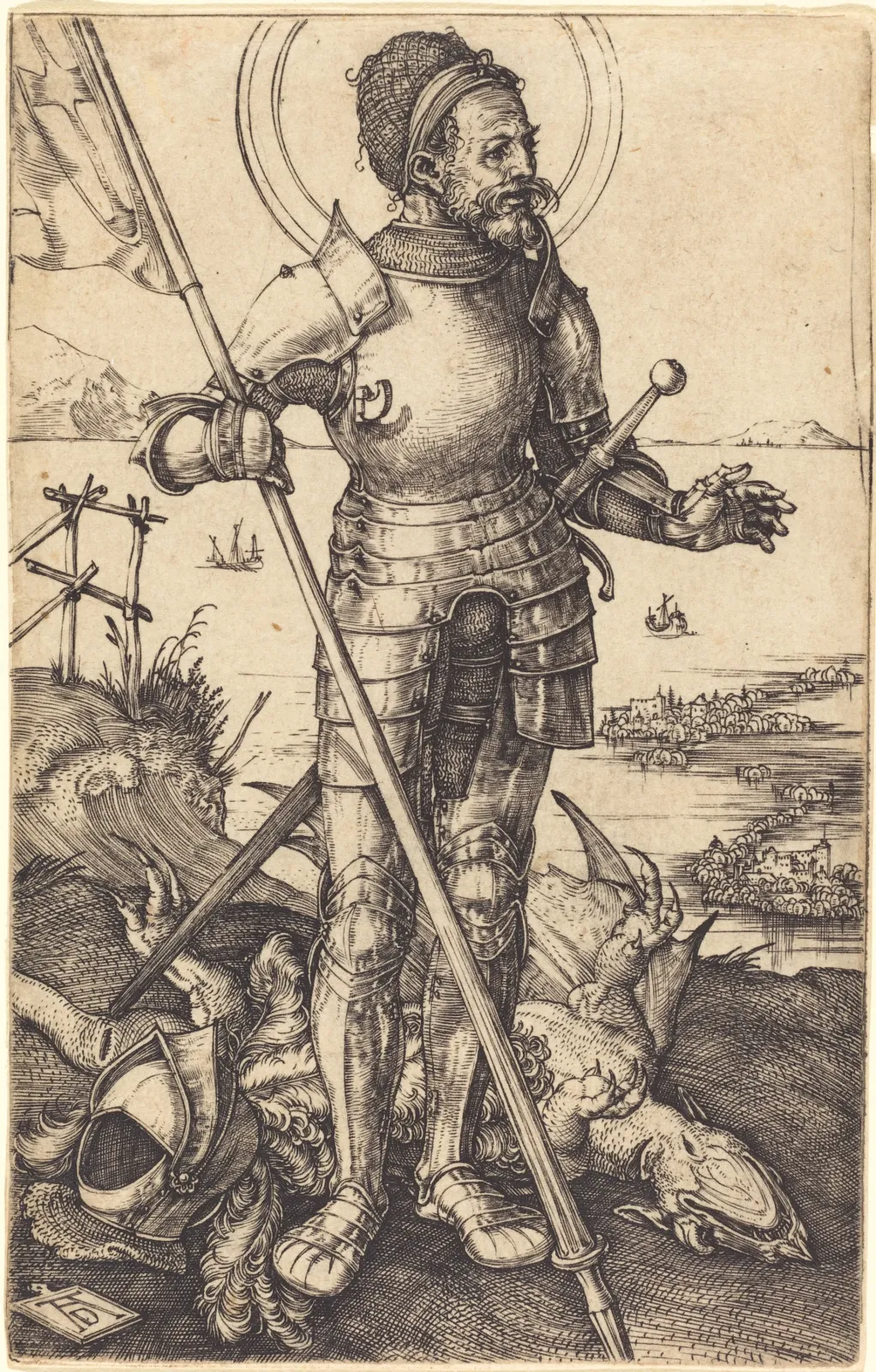 Saint George à pied, Albrecht Dürer