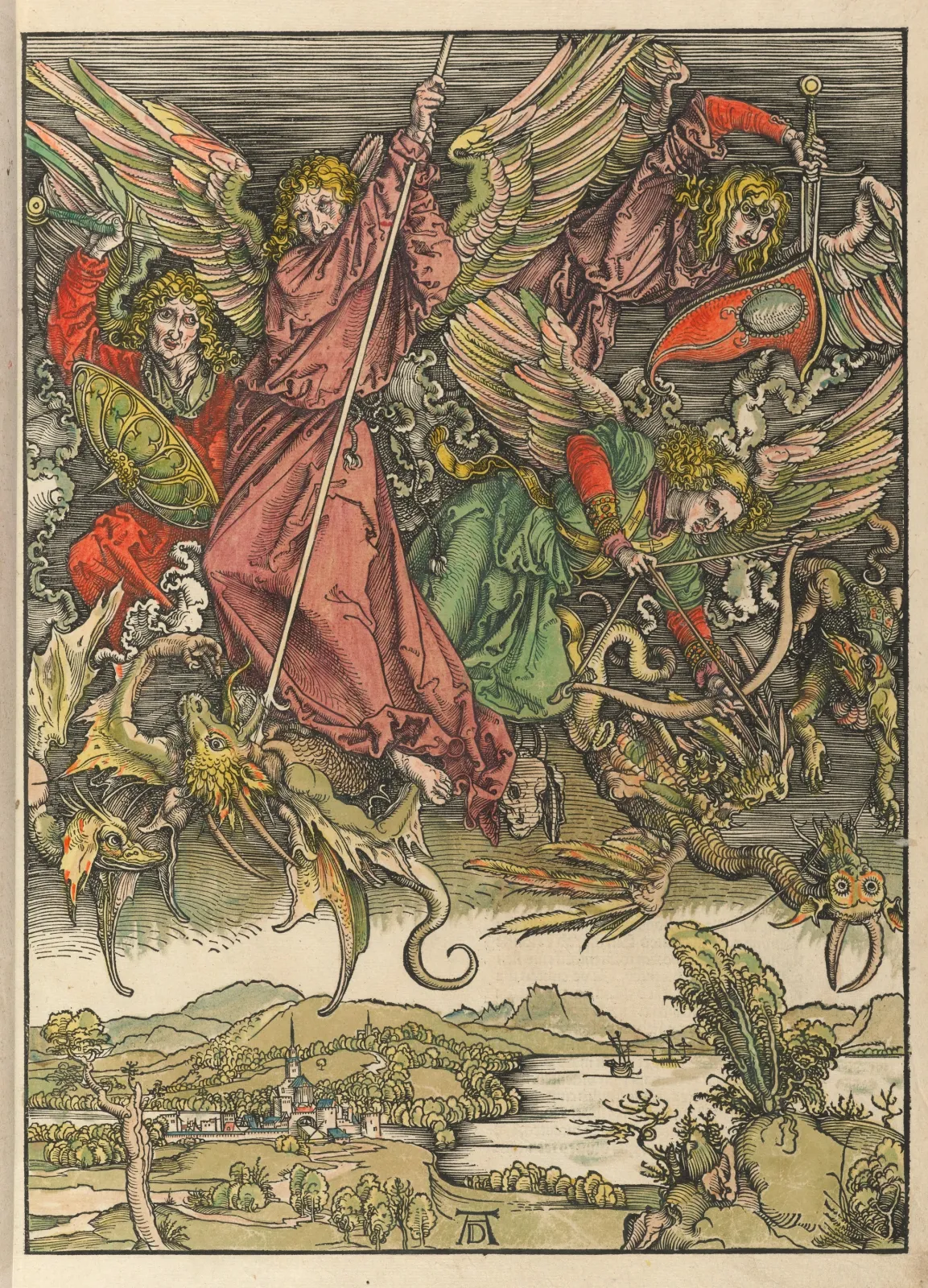 Saint Georges tuant le dragon, Albrecht Dürer
