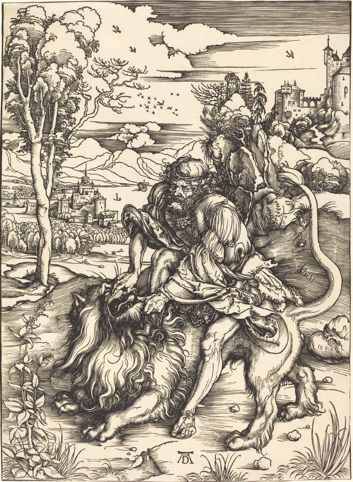 Samson tuant le lion, Albrecht Dürer