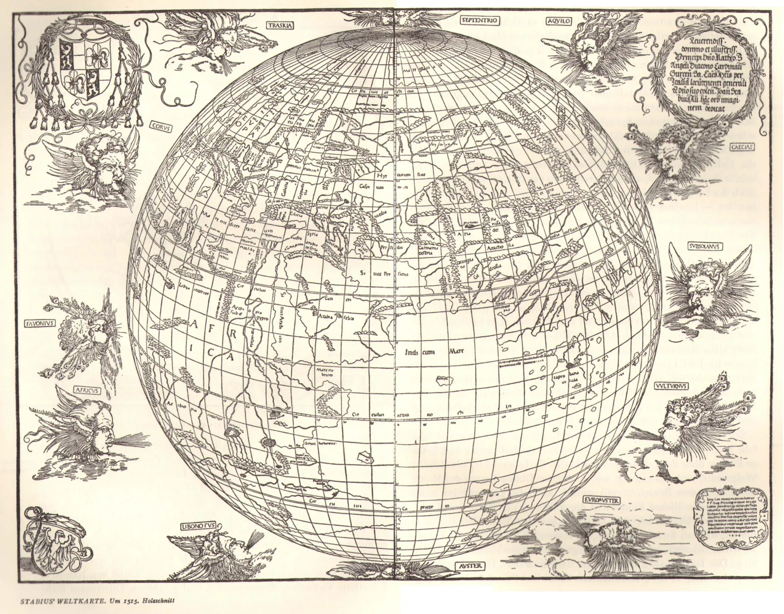 La Carte du monde de Stabius, Albrecht Dürer