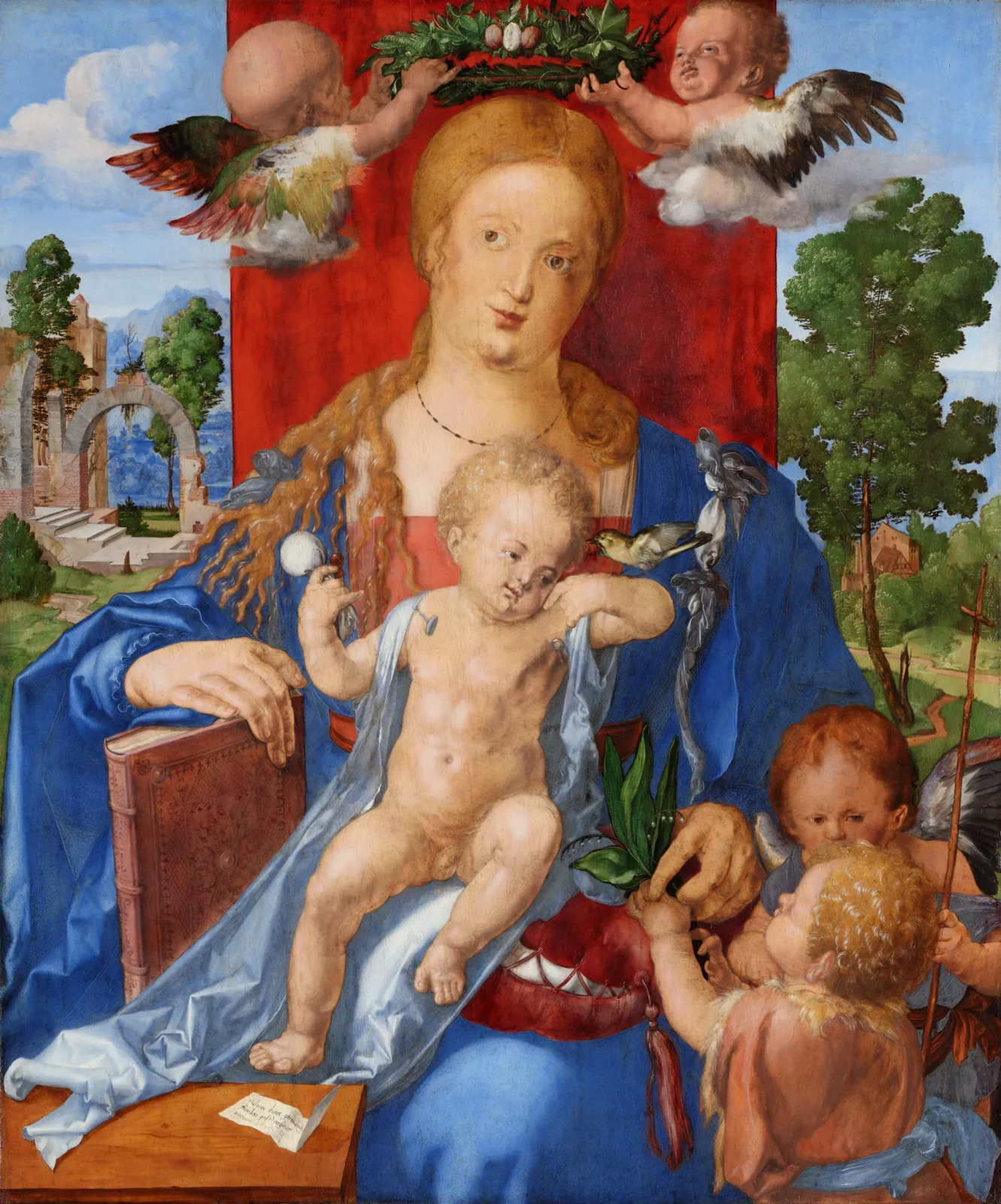 Vierge à l'Enfant au tarin, Albrecht Dürer