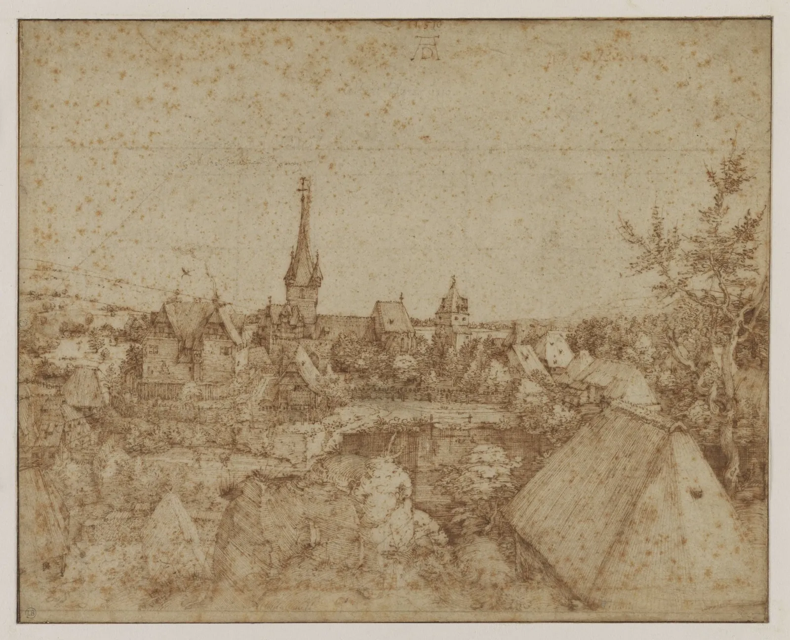 Vue du village d'Heroldsberg, Albrecht Dürer
