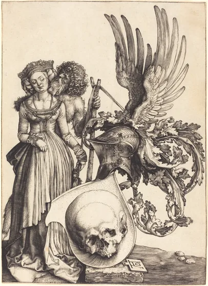 Armoiries avec un crâne