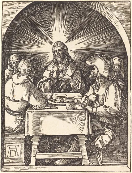 Christ et les disciples d'Emmaüs