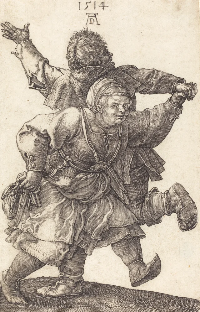 Couple de paysans dansant, Albrecht Dürer