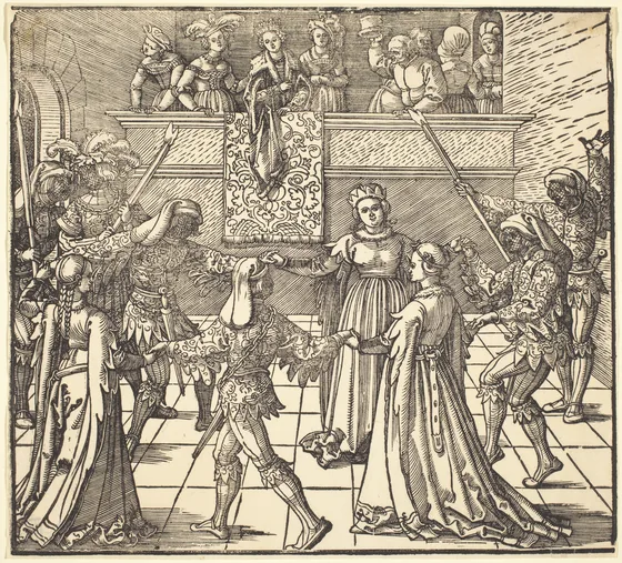 Danse de mascarade aux torches