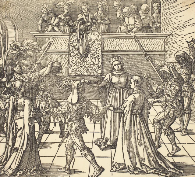 Danse de mascarade aux torches, Albrecht Dürer