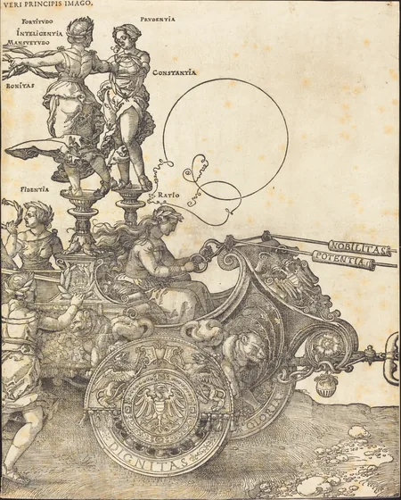 Der große Triumphwagen des Kaisers Maximilian I. (Blatt 2 von 8)