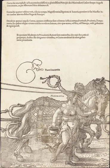 Der große Triumphwagen des Kaisers Maximilian I. (Blatt 3 von 8)