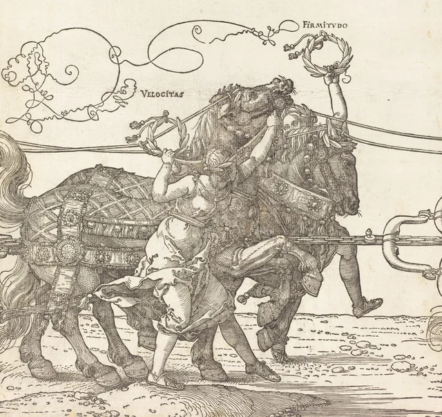 El gran carro triunfal del emperador Maximiliano I (lámina 5 de 8), Albrecht Dürer